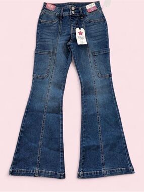 Kids Vanilla Star flared mid rise jeans